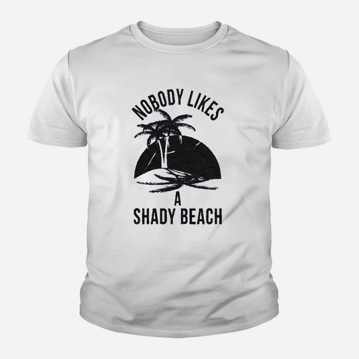 Shady Beach Funny Cute Vacation Vintage Kid T-Shirt