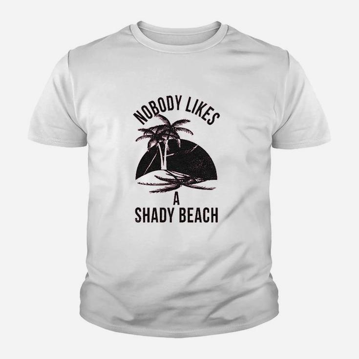 Shady Beach Funny Cute Vacation Vintage Kid T-Shirt