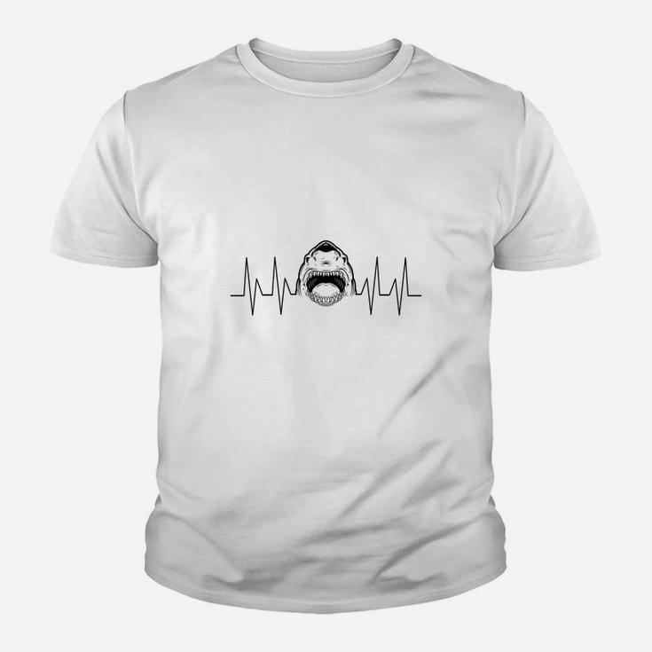 Shark Heart Beat, Shark Family, Nature Lover Kid T-Shirt