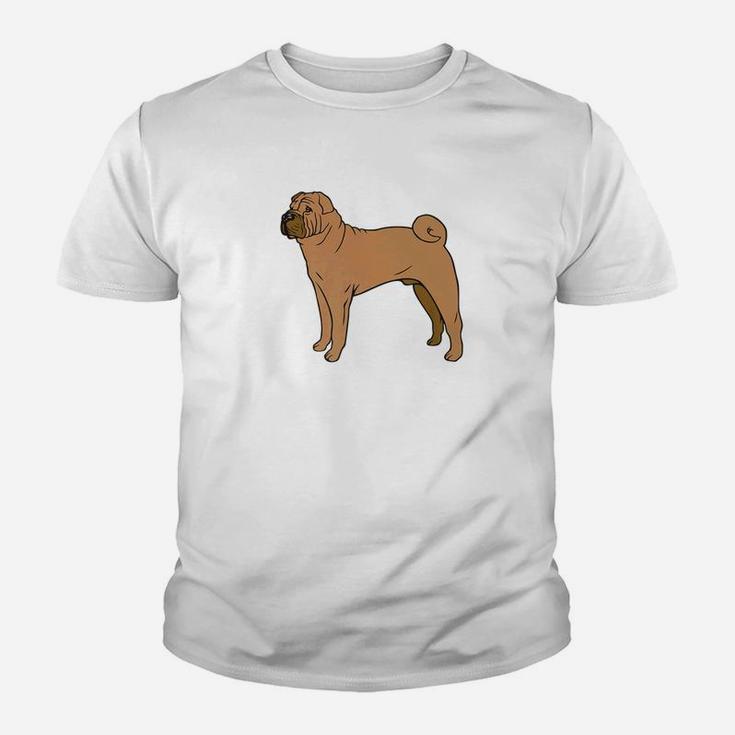 Sharpei Dog Breed Gift For Animal Dogs Lover Kid T-Shirt