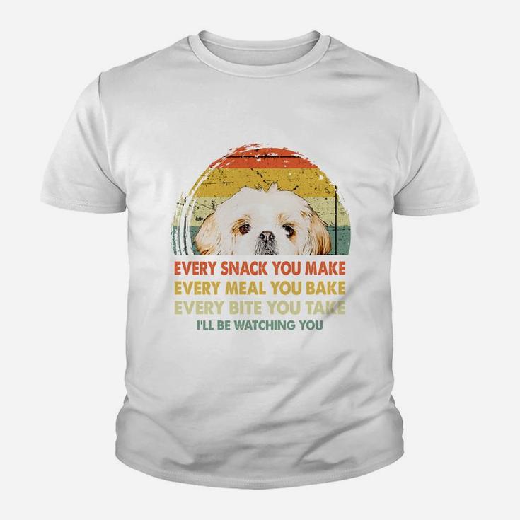 Shih Tzu Every Snack You Make Every Meal You Bake Dog Lovers 2020 Kid T-Shirt