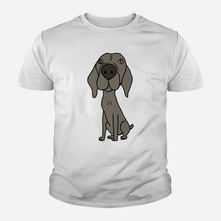 Smilespets Funny Cute Weimaraner Dog Art Kid T-Shirt