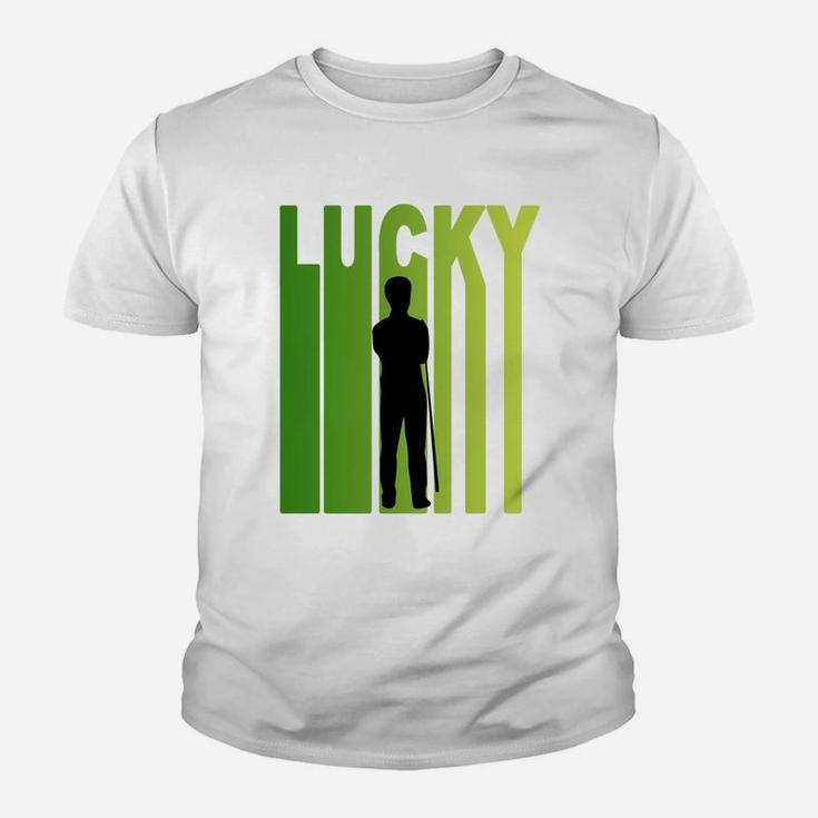 St Patricks Day Lucky Billiards Funny Sport Lovers Gift Kid T-Shirt