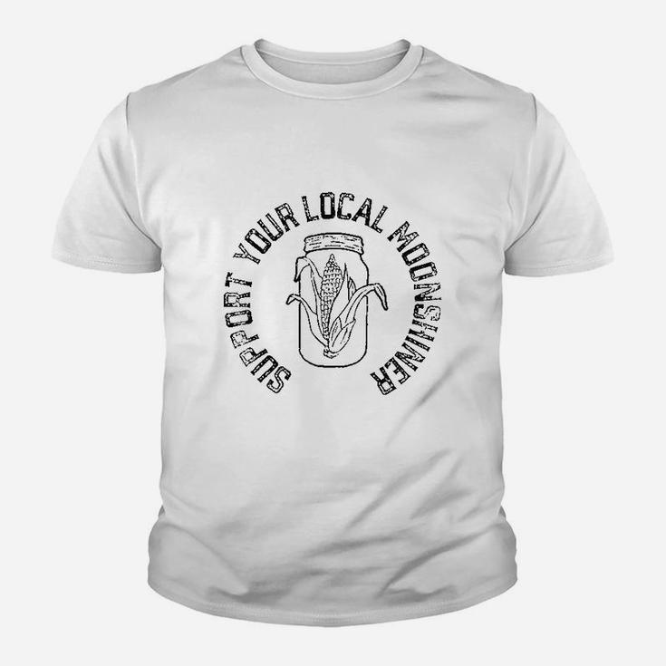 Support Your Local Moonshiner Vintage Jar Minimalist Kid T-Shirt