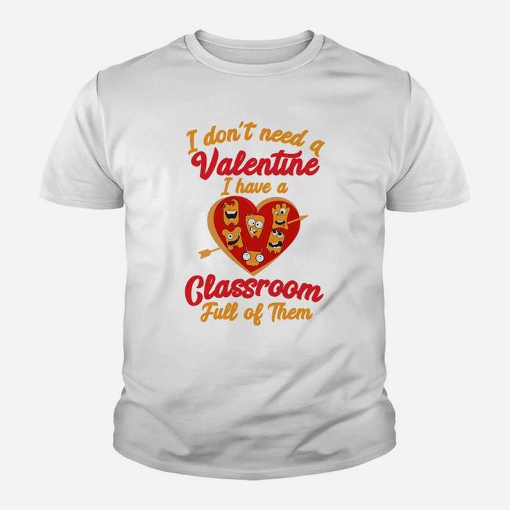 Teacher Valentines Day Classroom Teaching Kid T-Shirt