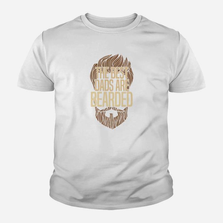 The Best Dads Are Bearded Funny Bearded Hipster Kid T-Shirt