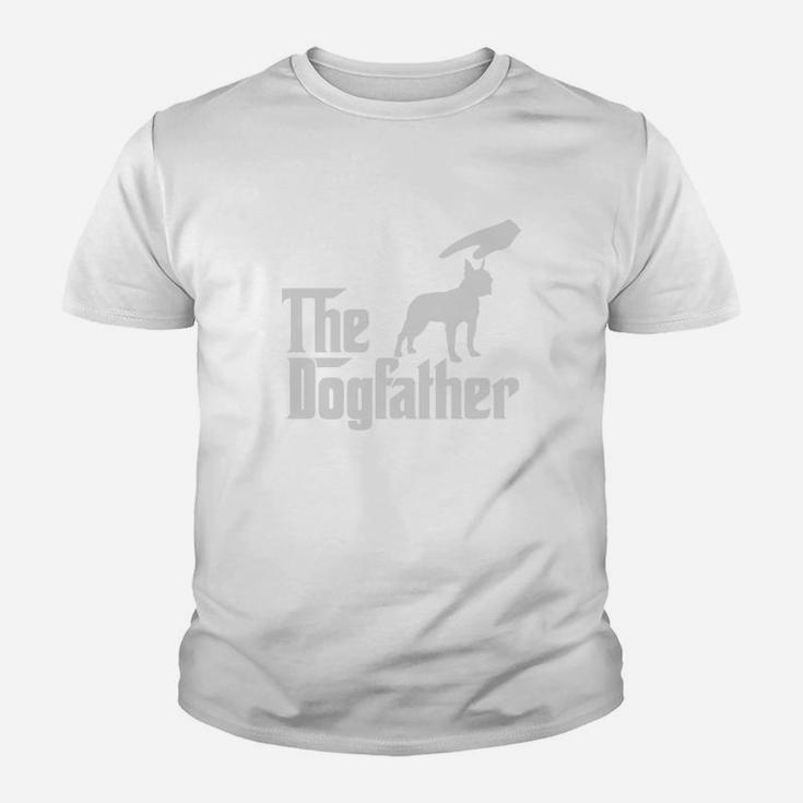 The Dogfather Boston Terrier, best christmas gifts for dad Kid T-Shirt