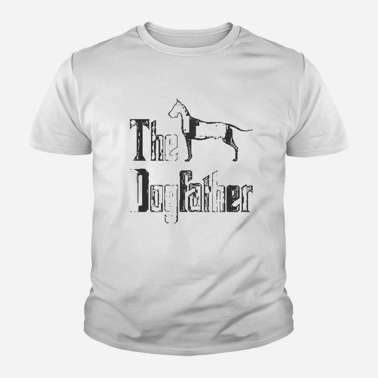 The Dogfather Great Dane Silhouette Kid T-Shirt
