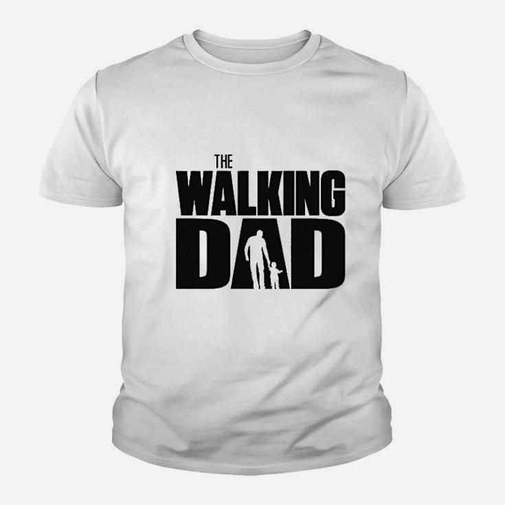 The Walking Dad Father Parent Funny Ring Spun Kid T-Shirt