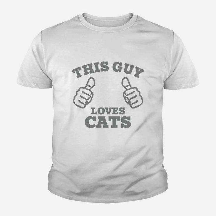 This Guy Loves Cats T-shirts Kid T-Shirt