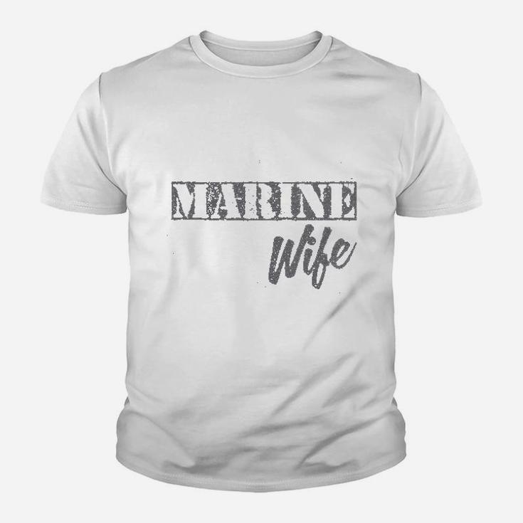 Thread Tank Marine Wife Kid T-Shirt