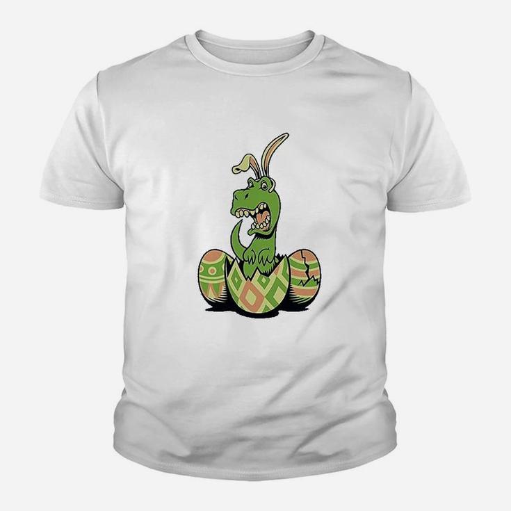 Trex Bunny Easter Egg Funny Gift For Easter Kid T-Shirt