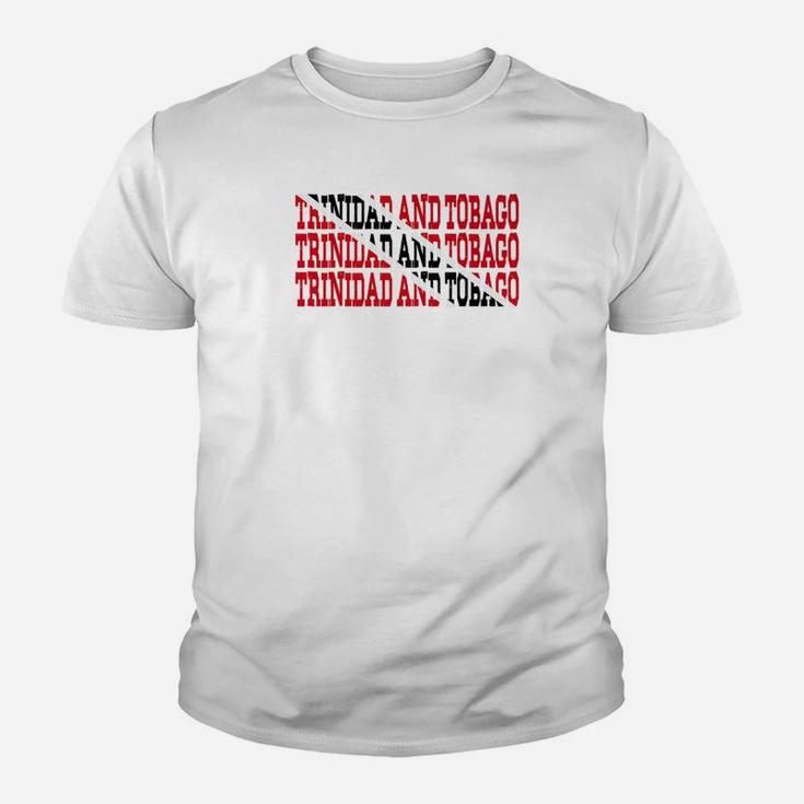 Trinidad And Tobago Trinidadian Flag Sports Lovers Kid T-Shirt