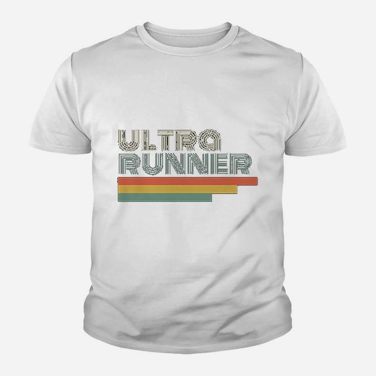 Ultra Runner Gift Vintage Retro Marathon Trail Running Kid T-Shirt