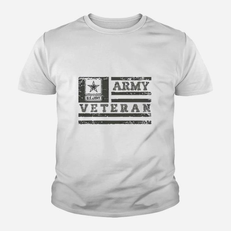 United States Army Veteran American Flag Kid T-Shirt