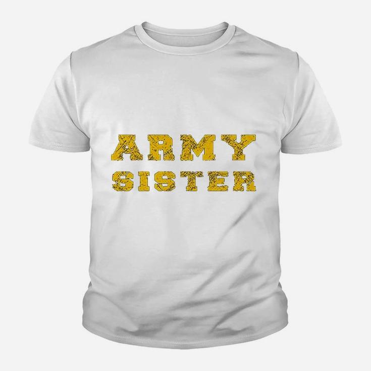 Us Army Proud Army Sister Kid T-Shirt