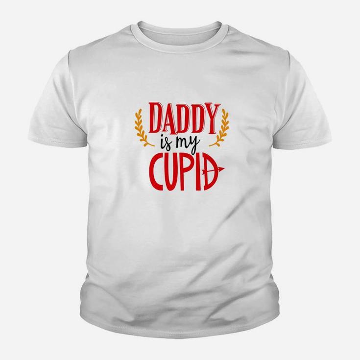 Valentines Day Shirt Daddy Is My Cupid Cute Kids Kid T-Shirt