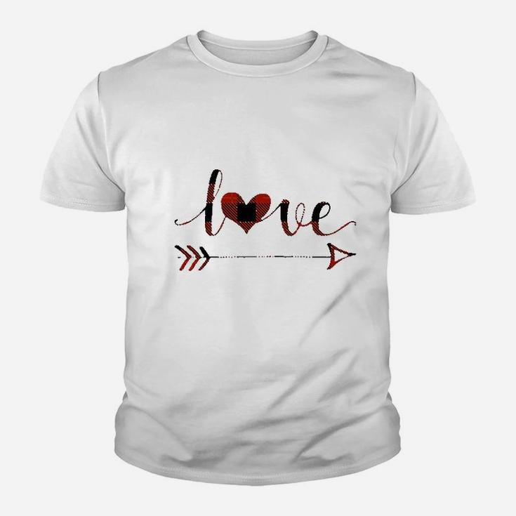 - Valentine's Day Shirt For Women Love Heart Print Youth T-shirt