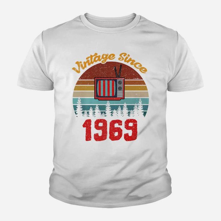 Vintage 1969 Mens Birthday Fathers Day Gift Kid T-Shirt