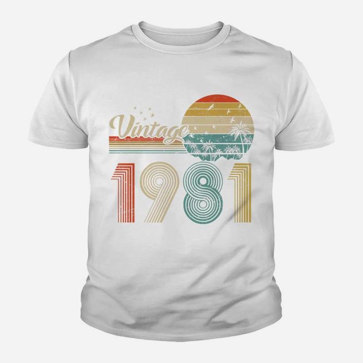 Vintage 41st Birthday Gif For Men Women Classic 1981  Kid T-Shirt