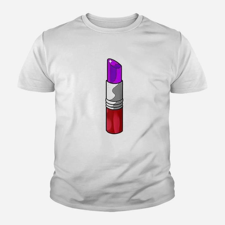 Vintage 70s Retro Purple Lipstick Kid T-Shirt