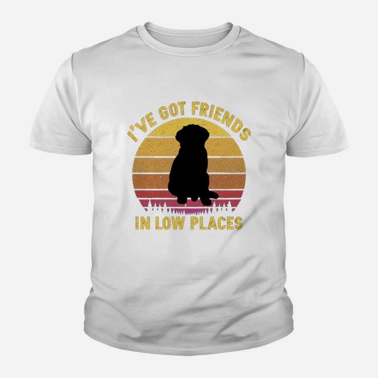 Vintage Bernese Mountain I Have Got Friends In Low Places Dog Lovers Kid T-Shirt