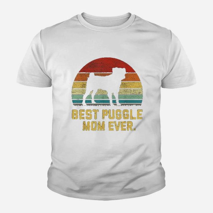 Vintage Best Puggle Mom Ever Thoughtful Gifts For Mom Kid T-Shirt