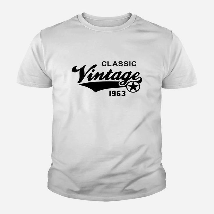 Vintage Classic 1963 Birthday Anniversary  Kid T-Shirt