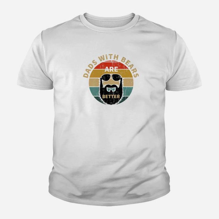Vintage Dads With Beards Are Better Retro Fathers Day Gifts Premium Kid T-Shirt