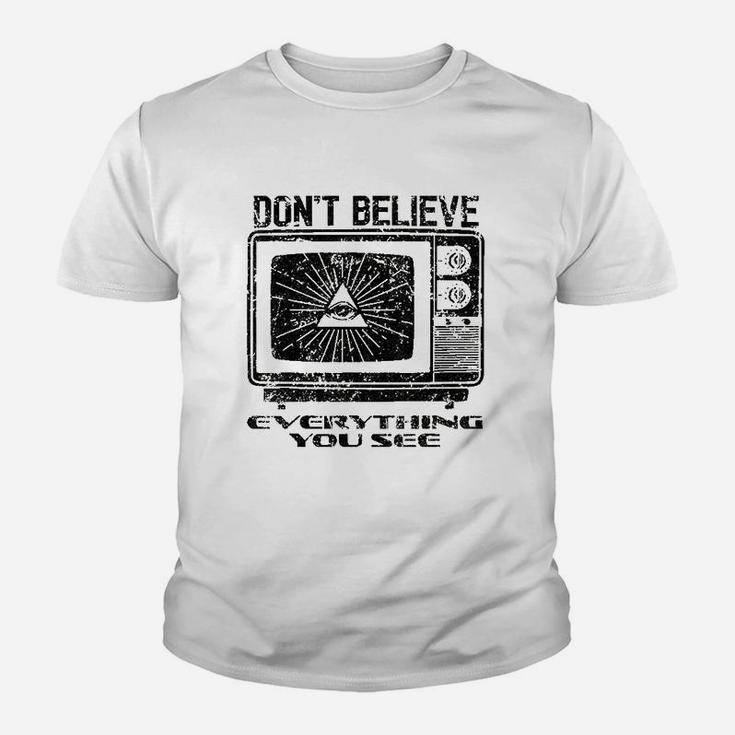 Vintage Dont Believe Everything You See Kid T-Shirt