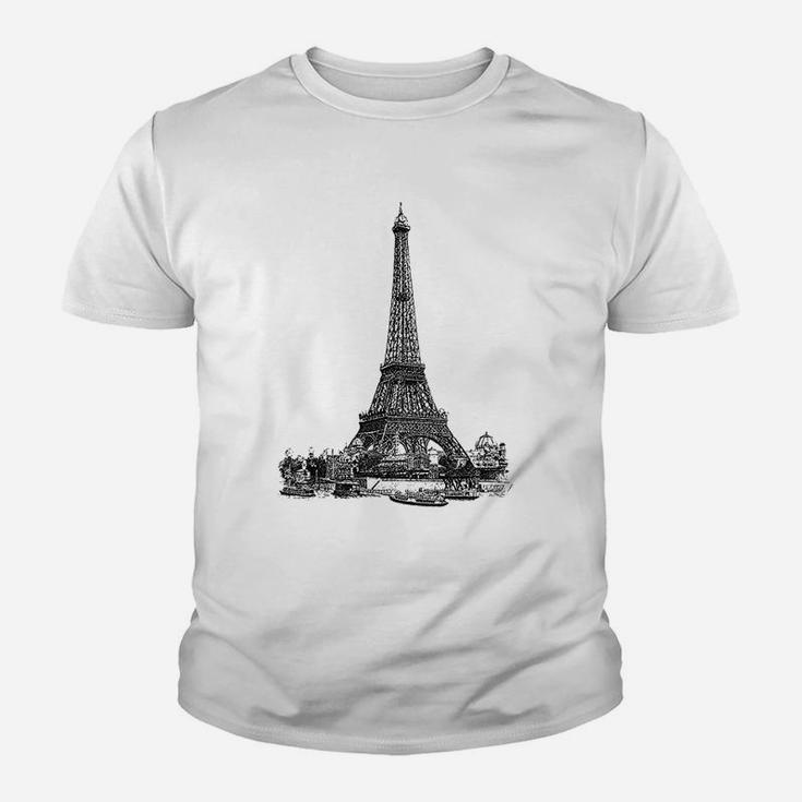 Vintage Eiffel Tower Kid T-Shirt
