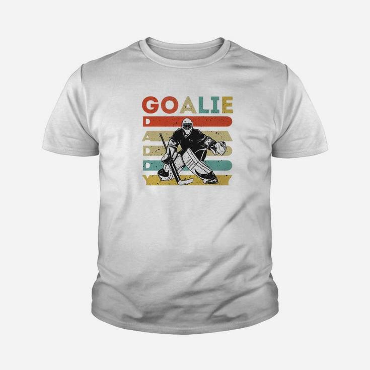 Vintage Ice Hockey Goalie Daddy Father Day Hockey Gifts Premium Kid T-Shirt