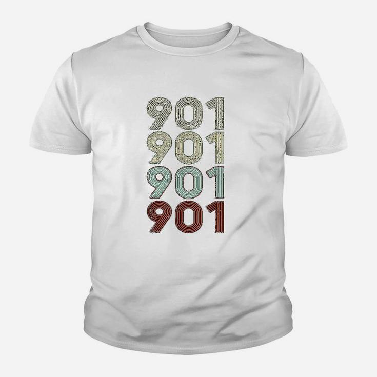 Vintage Memphis Tennessee 901 Area Code Retro Gift Kid T-Shirt