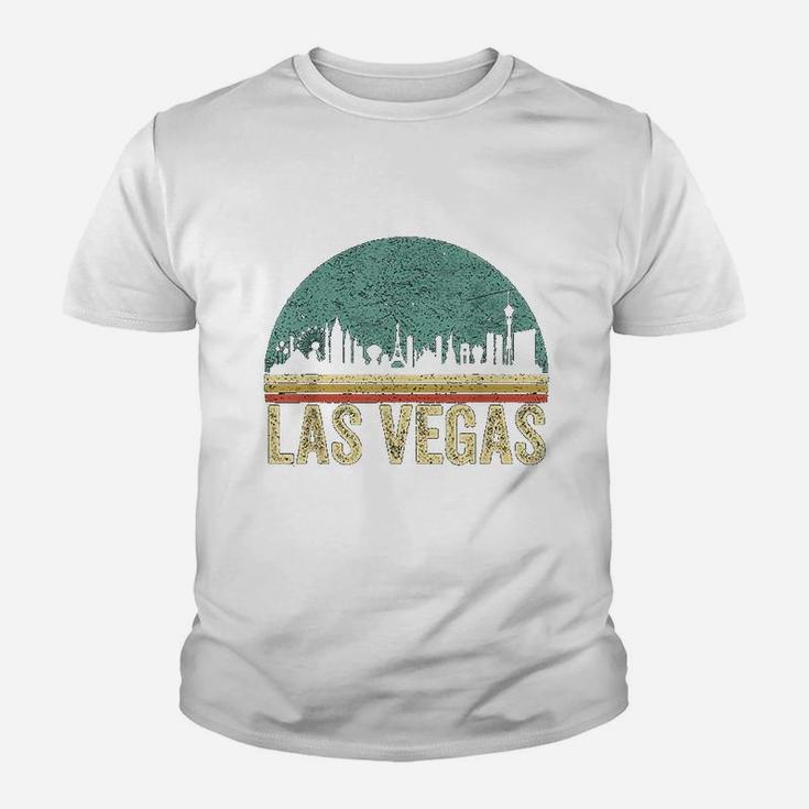 Vintage Retro Las Vegas Souvenir Skyline Las Vegas Kid T-Shirt