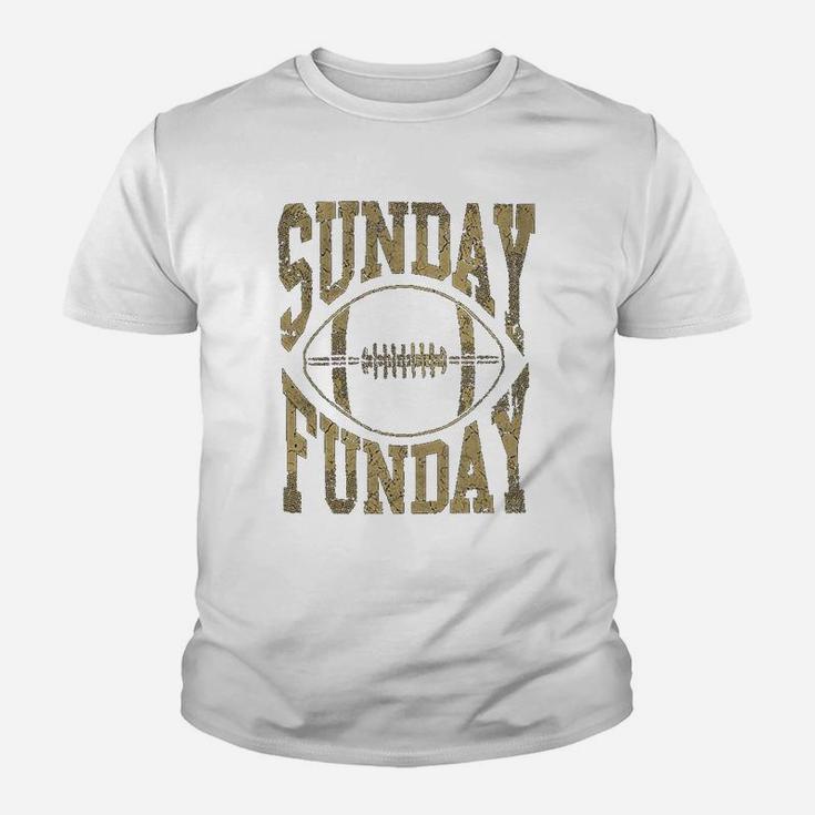 Vintage Sunday Funday Football Kid T-Shirt