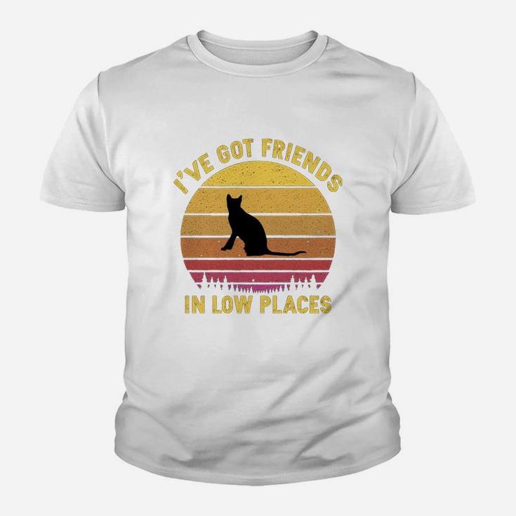Vintage Toyger I Have Got Friends In Low Places Cat Lovers Kid T-Shirt