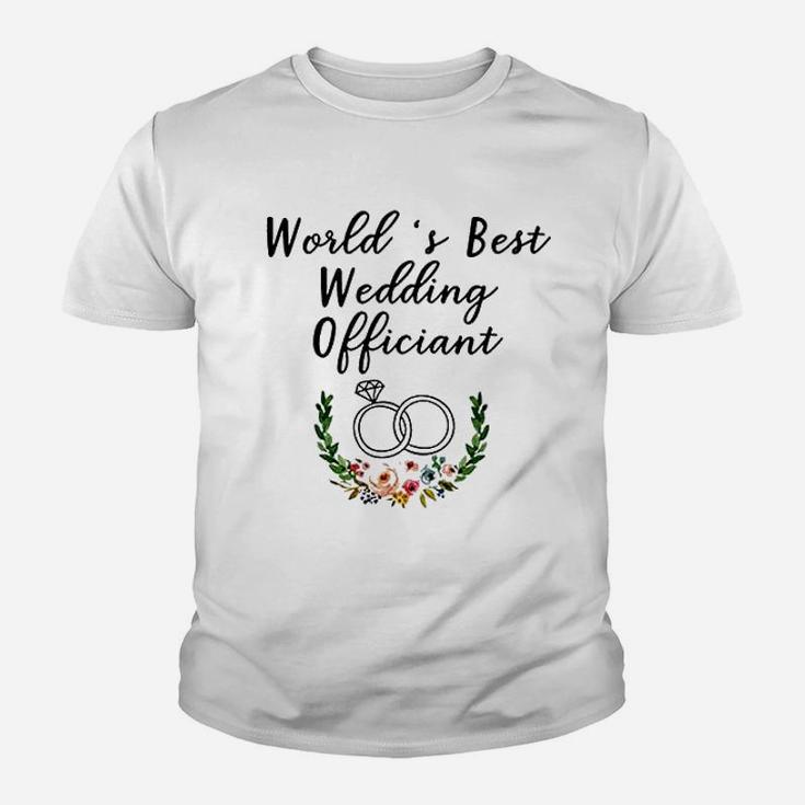 Wedding Officiant Cup World’s Best Wedding Officiant Kid T-Shirt