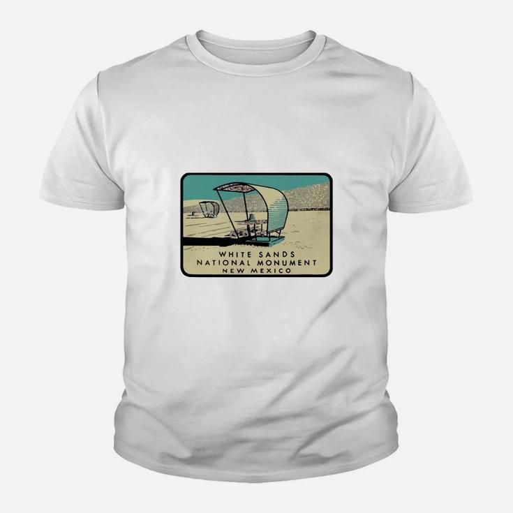 White Sands National Monument New Mexico Vintage Travel Decal Tshirt Christmas Ugly Sweater Kid T-Shirt