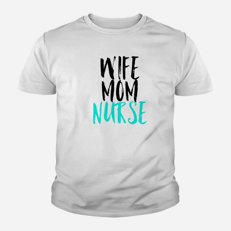 Wife Mom Nurse Womens Premium Vintage Funny Nursing Kid T-Shirt