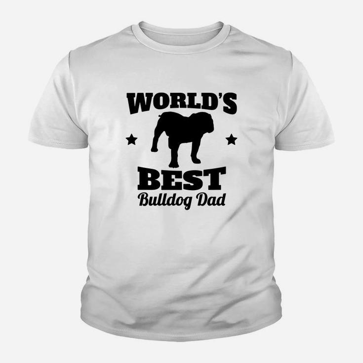 Worlds Best Bulldog Dad Contrast Coffee Mug Kid T-Shirt