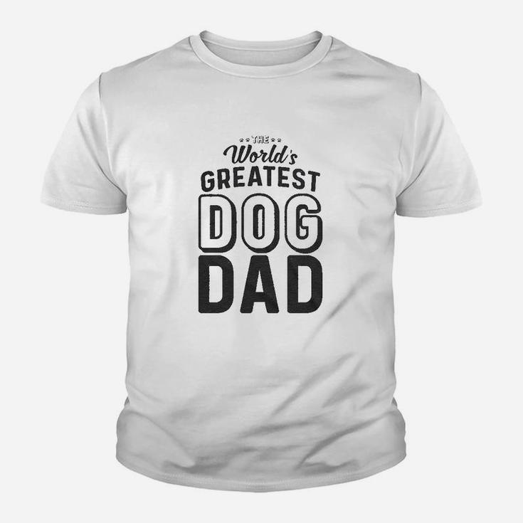 Worlds Greatest Dog Dad Funny Animal Lover Kid T-Shirt