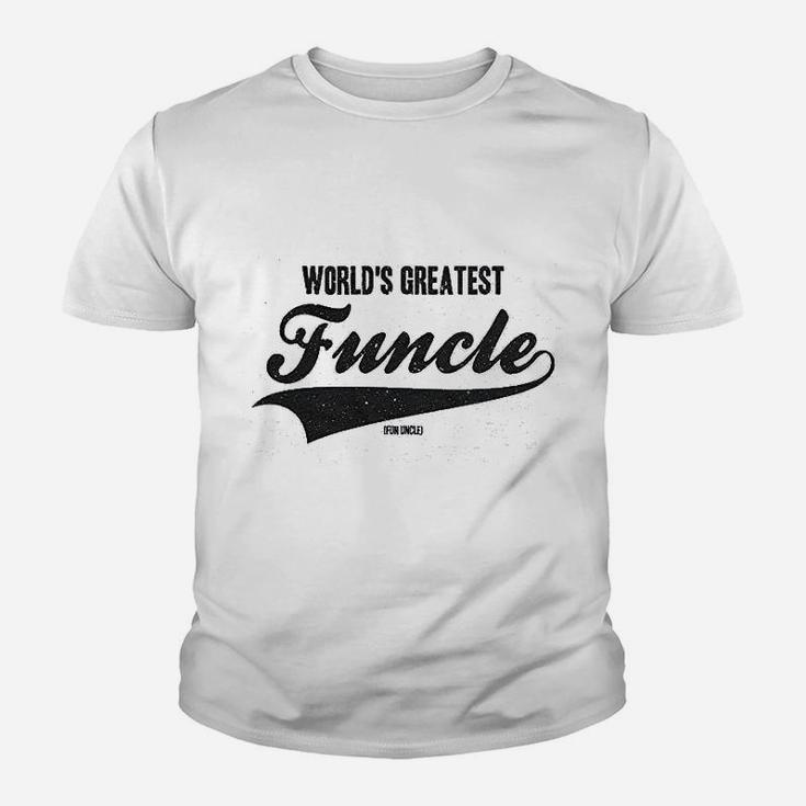 Worlds Greatest Funcle Funny Fun Uncle Gift Sarcastic Kid T-Shirt