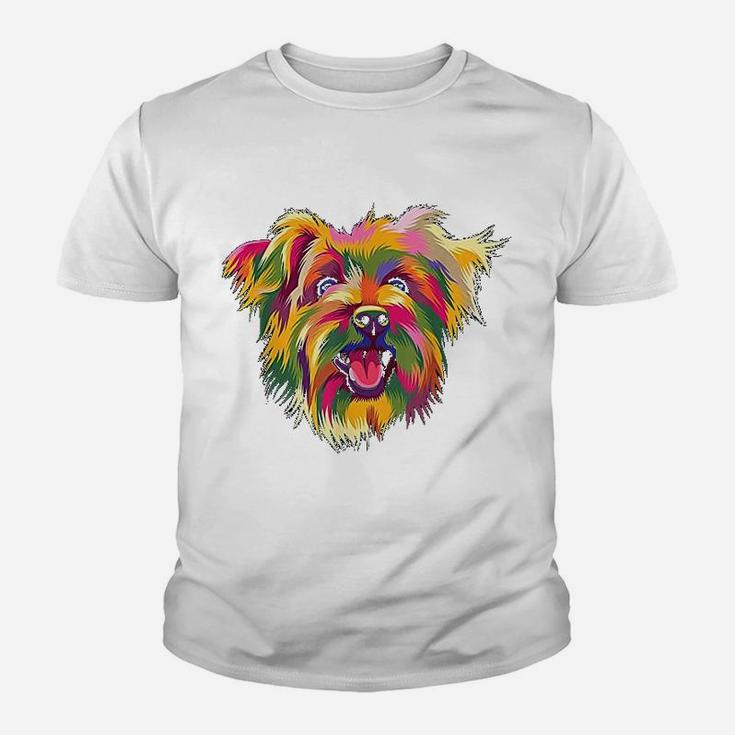 Yorkshire Terrier Cute Yorkie Pop Art Dog Gift Kid T-Shirt