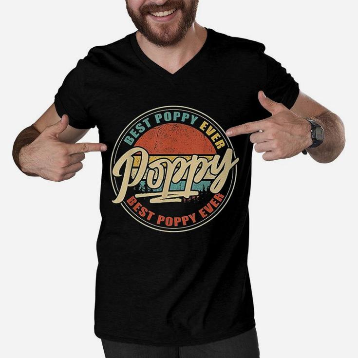 Best Ever Funny Grandpa Gift Papa Men V-Neck Tshirt