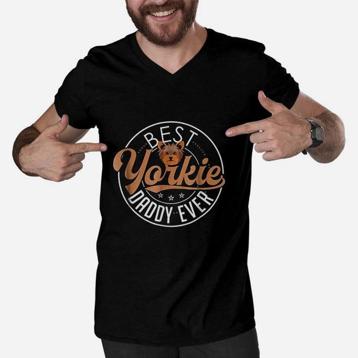 Best Yorkie Daddy Ever, best christmas gifts for dad Men V-Neck Tshirt