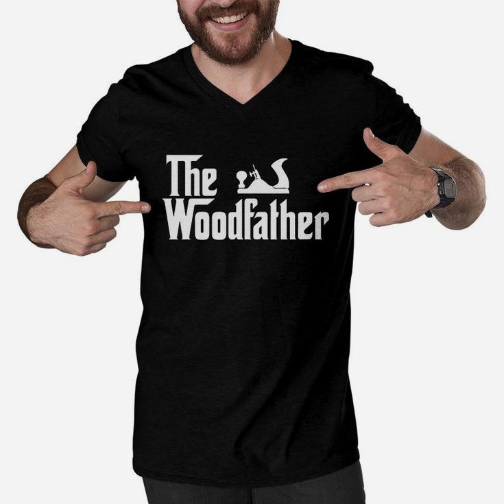 Carpenter The Woodfather Men V-Neck Tshirt
