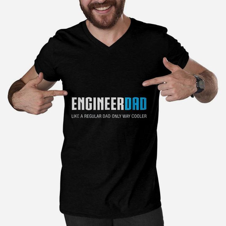 Engineer Dad Funny Cute Fathers Day Men V-Neck Tshirt