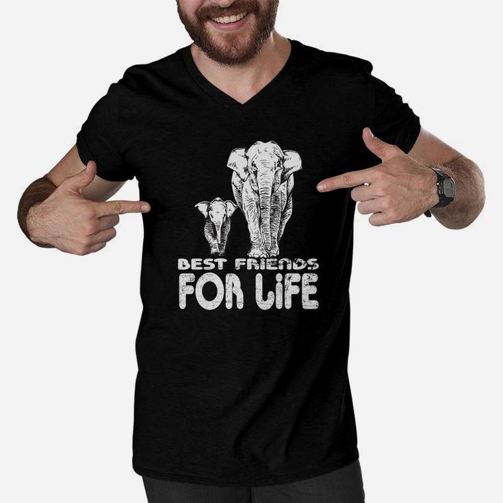 Fathers Day Best Friends For Life Premium Men V-Neck Tshirt