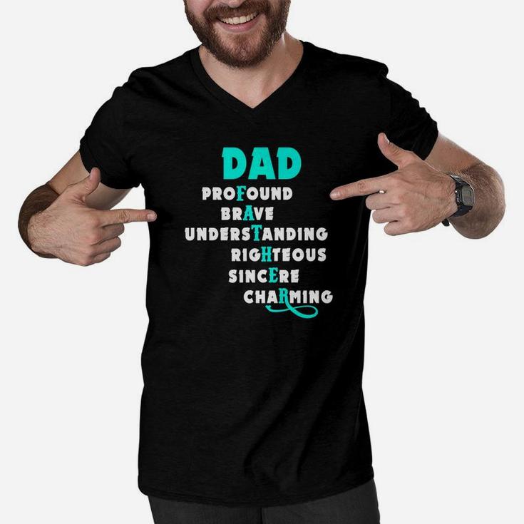 Fathers Day Dad Is All Premium, dad birthday gifts Men V-Neck Tshirt