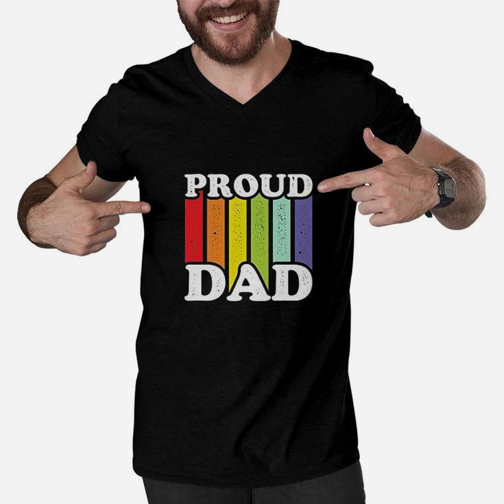 Fathers Day Proud Dad, best christmas gifts for dad Men V-Neck Tshirt